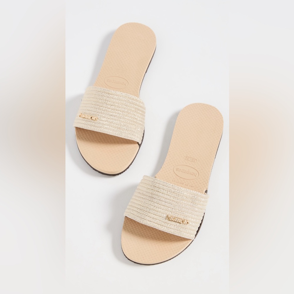 Havaianas You Malta Metallic Slide Sandals